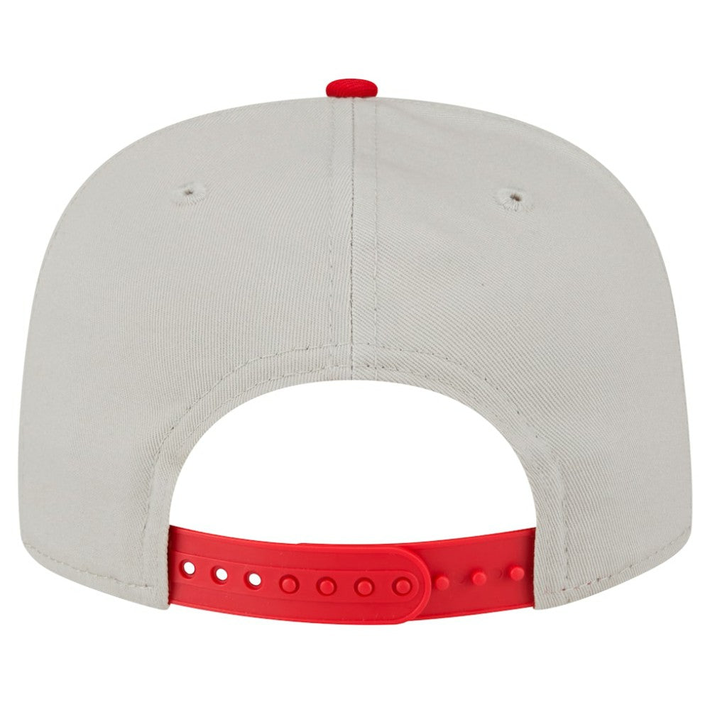Cream Cincinnati Reds New Era Iron Golfer Snapback Hat
