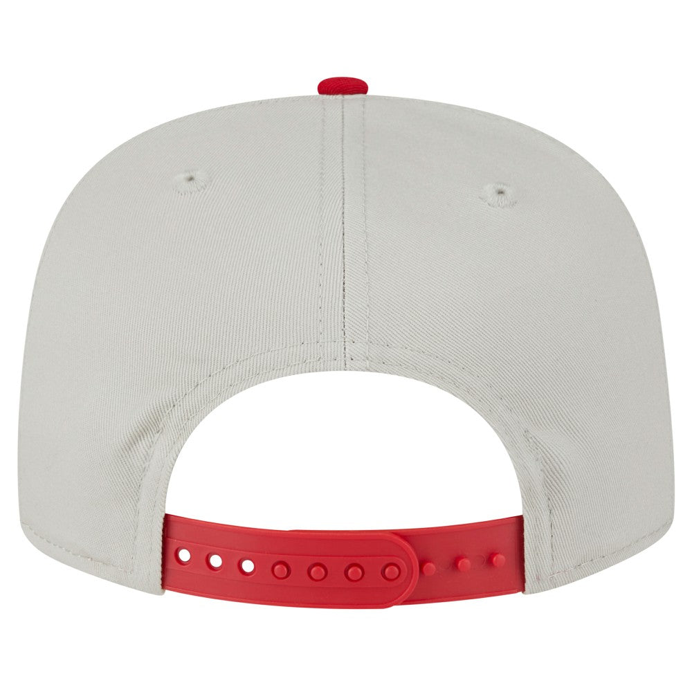 Cream Los Angeles Angels New Era Iron Golfer Snapback Hat