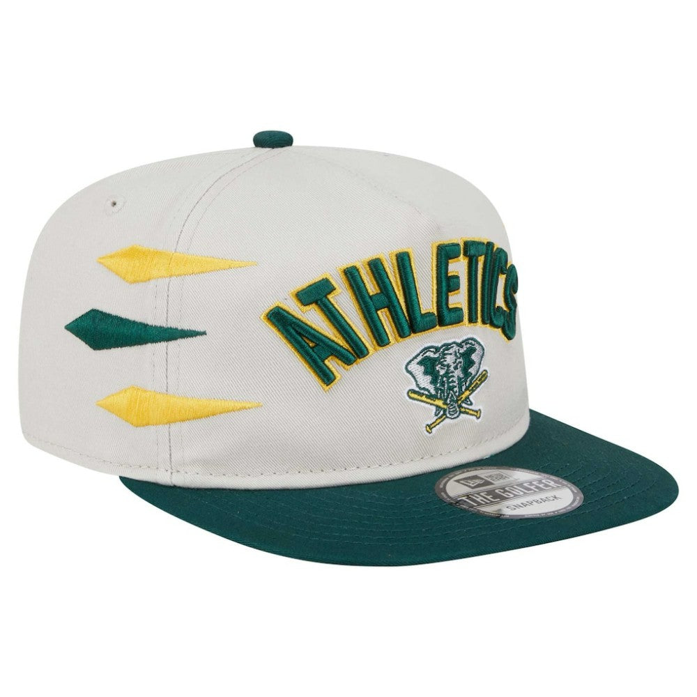 Cream Athletics New Era Iron Golfer Snapback Hat