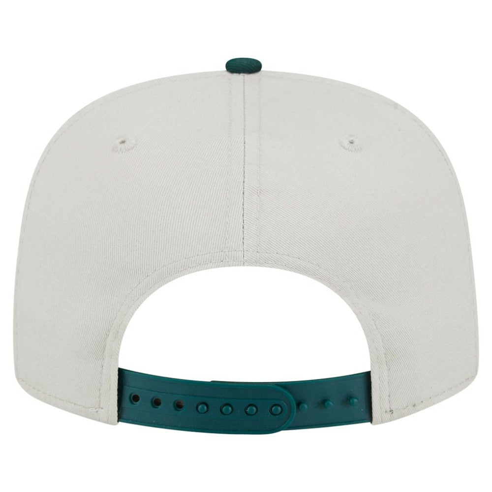 Cream Athletics New Era Iron Golfer Snapback Hat