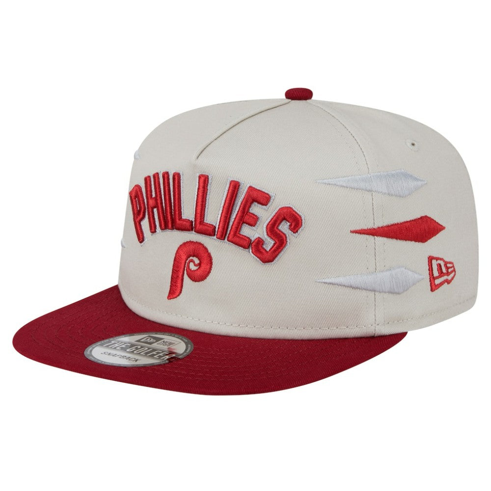 Cream Philadelphia Phillies New Era Iron Golfer Snapback Hat