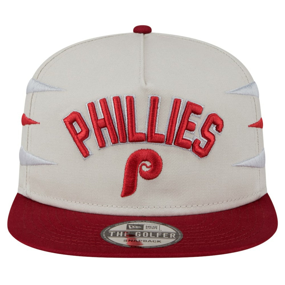 Cream Philadelphia Phillies New Era Iron Golfer Snapback Hat