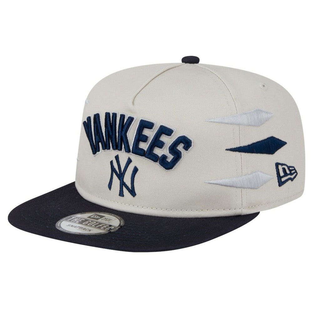 Cream New York Yankees New Era Iron Golfer Snapback Hat