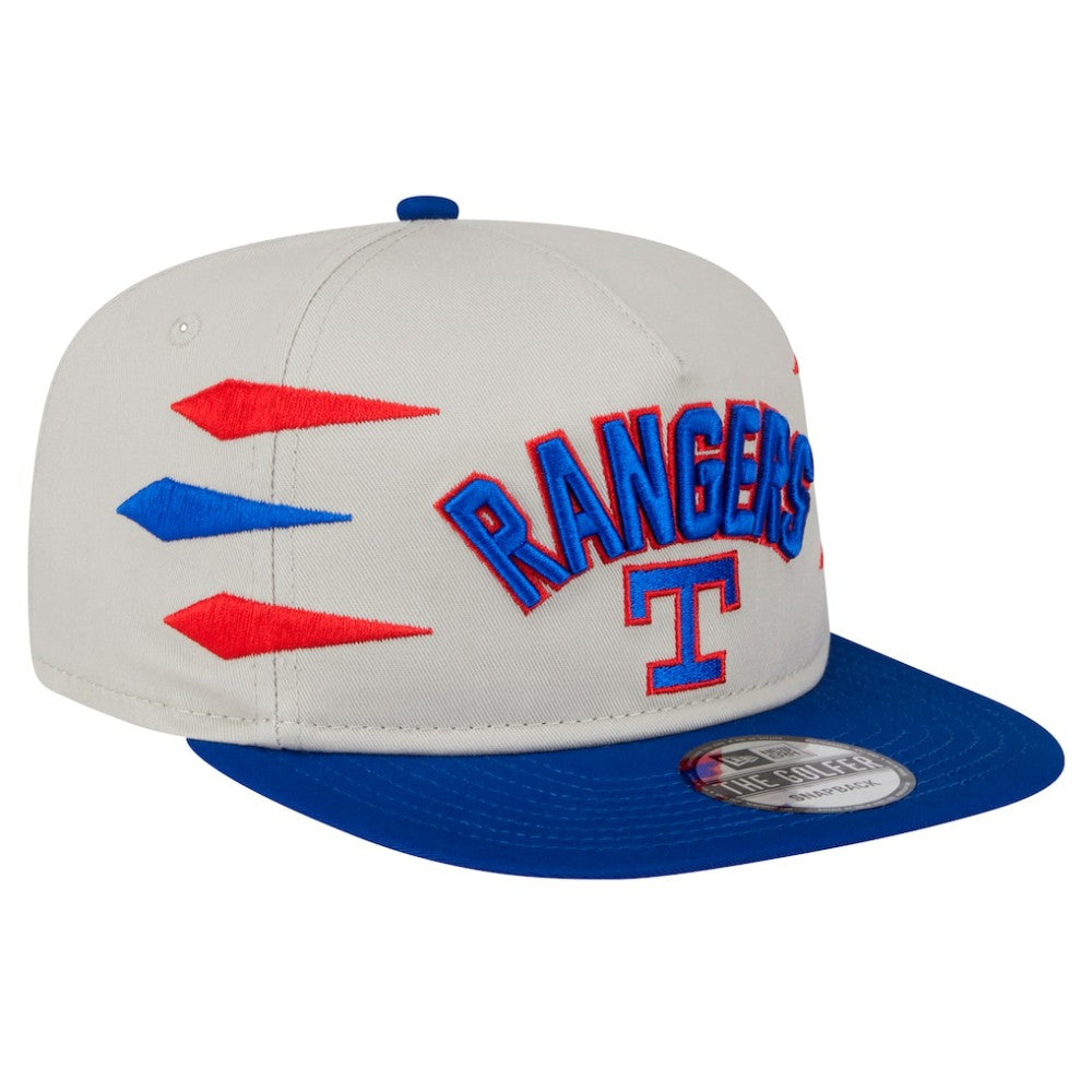 Cream Texas Rangers New Era Iron Golfer Snapback Hat