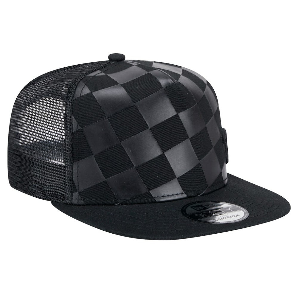 Black Philadelphia Phillies New Era Score Check 9FIFTY A-Frame Trucker Snapback Hat