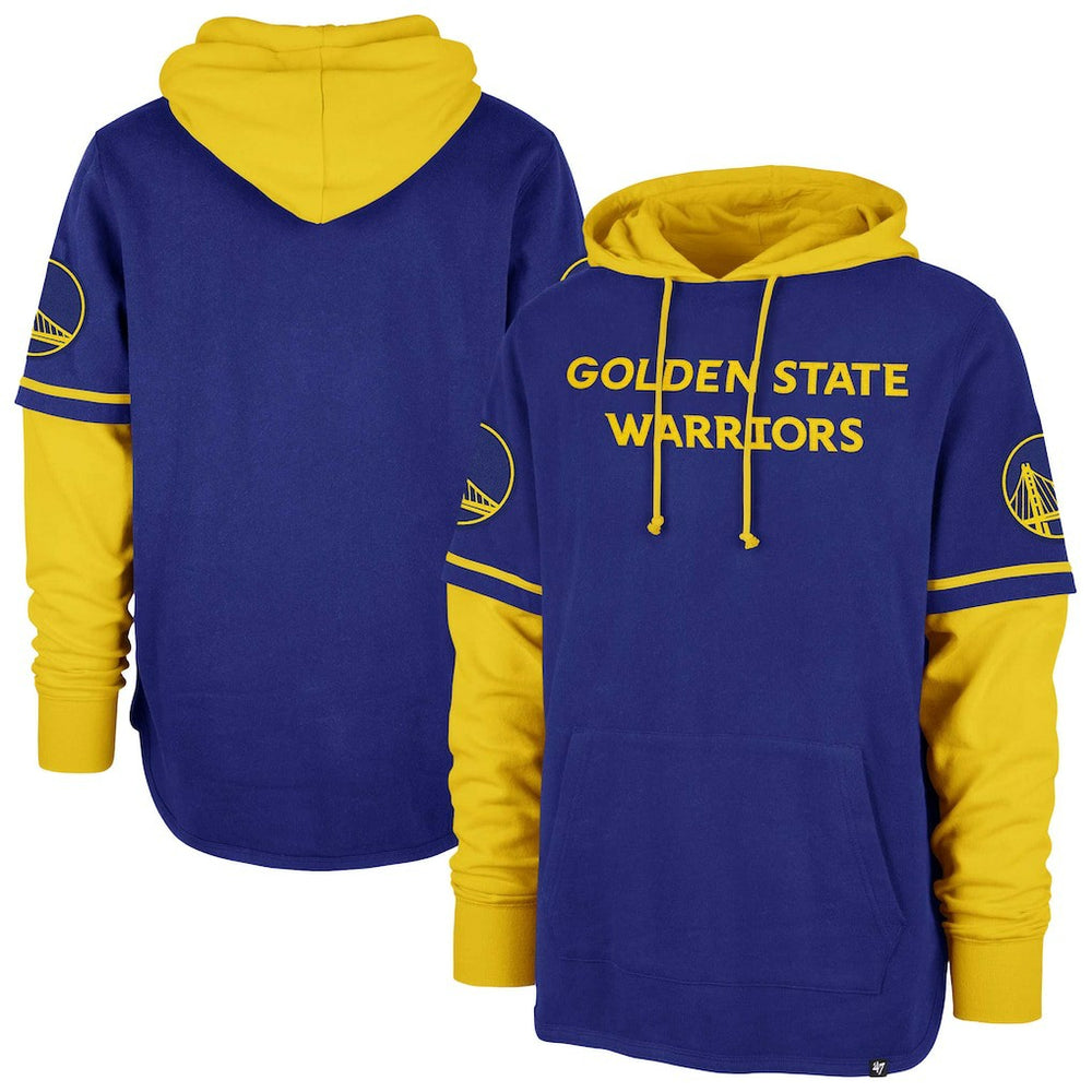 47 brand Golden State Warriors '47 Trifecta Shortstop Pullover Hoodie sale