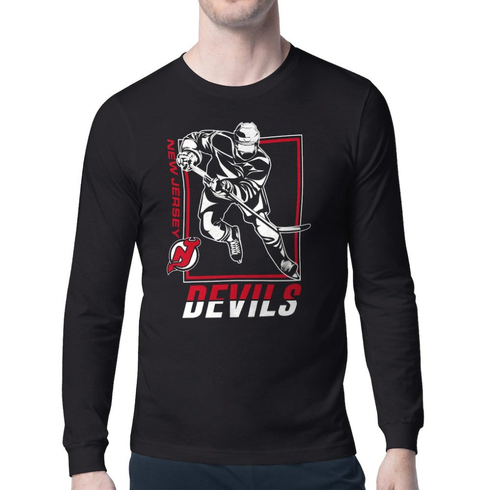 NHL New Jersey Devils Starter Player Grid Long Sleeve T-Shirt