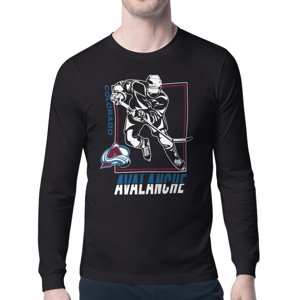 NHL Colorado Avalanche Starter Player Grid Long Sleeve T-Shirt