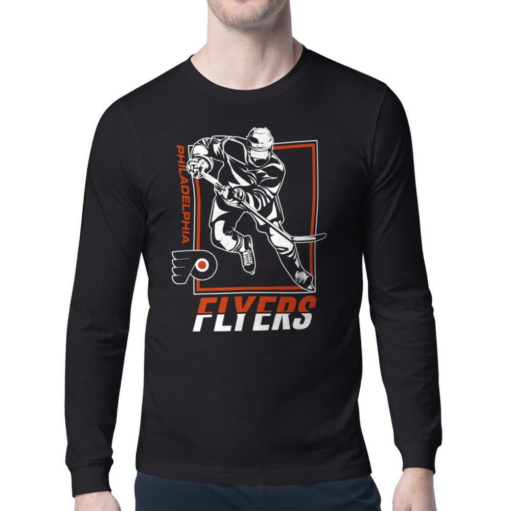 NHL Philadelphia Flyers Starter Player Grid Long Sleeve T-Shirt