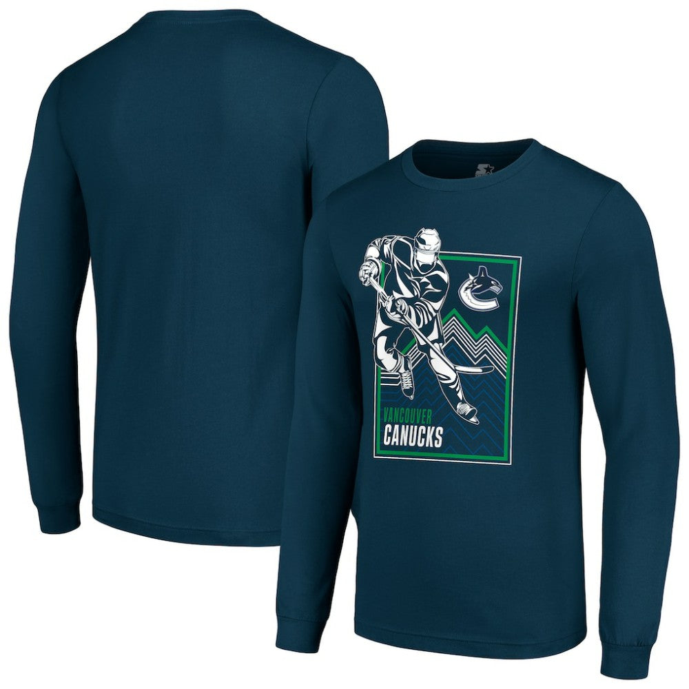 NHL Vancouver Canucks Starter Player Grid Long Sleeve T-Shirt