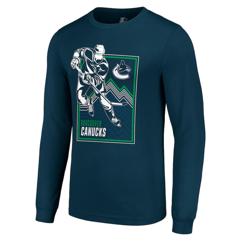 NHL Vancouver Canucks Starter Player Grid Long Sleeve T-Shirt