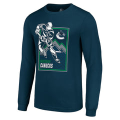 NHL Vancouver Canucks Starter Player Grid Long Sleeve T-Shirt