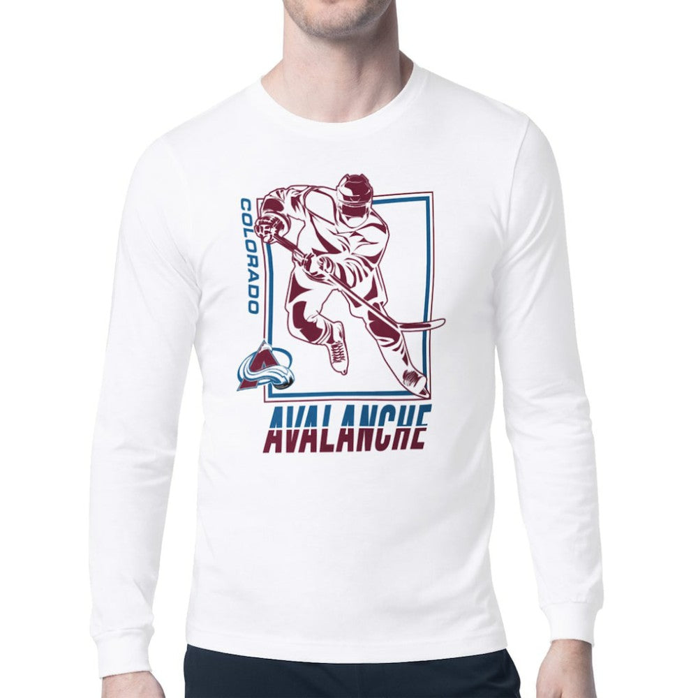 NHL Colorado Avalanche Starter Player Grid Long Sleeve T-Shirt
