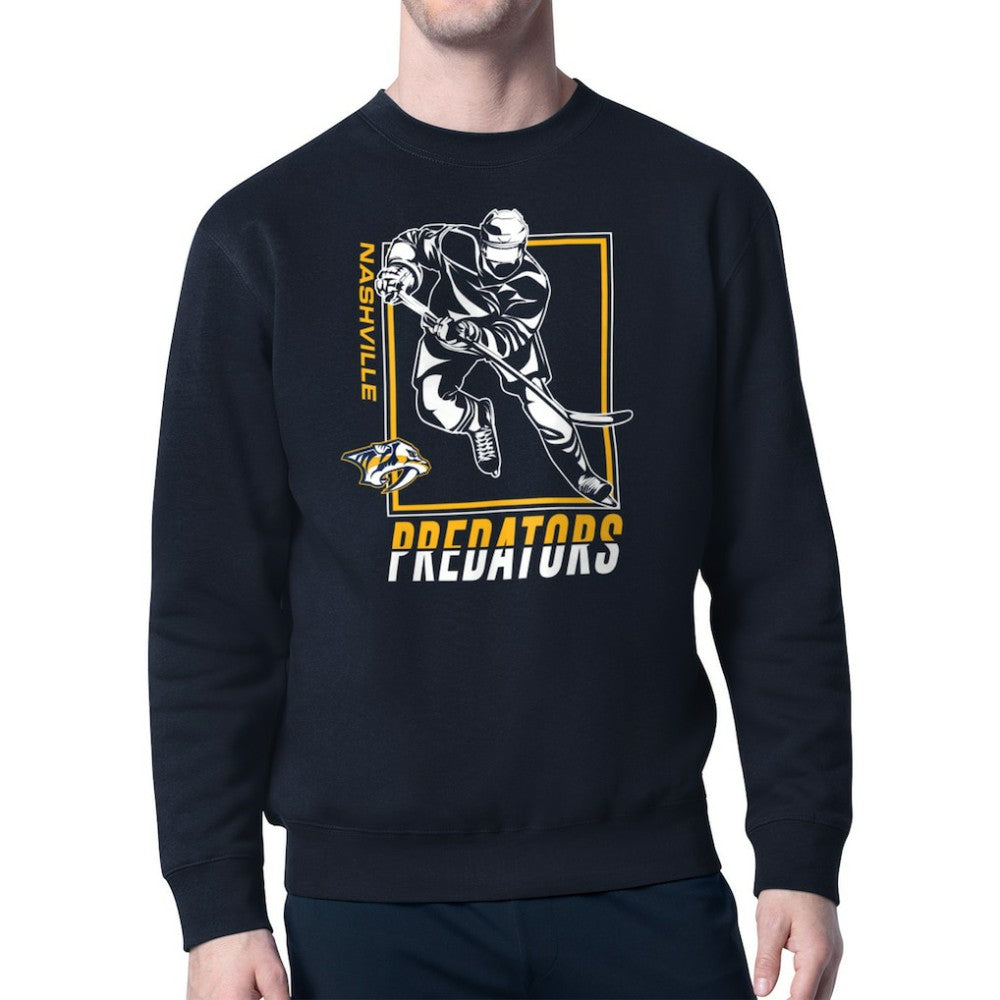 NHL Nashville Predators Starter Player Grid Fleece Pullover Sweatshirt