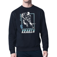 NHL Seattle Kraken Starter Player Grid Fleece Pullover Sweatshirt