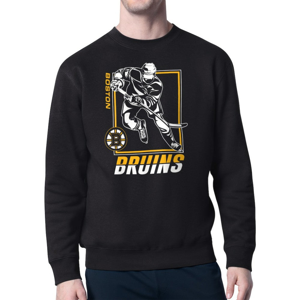 NHL Boston Bruins Starter Player Grid Fleece Pullover Sweatshirt