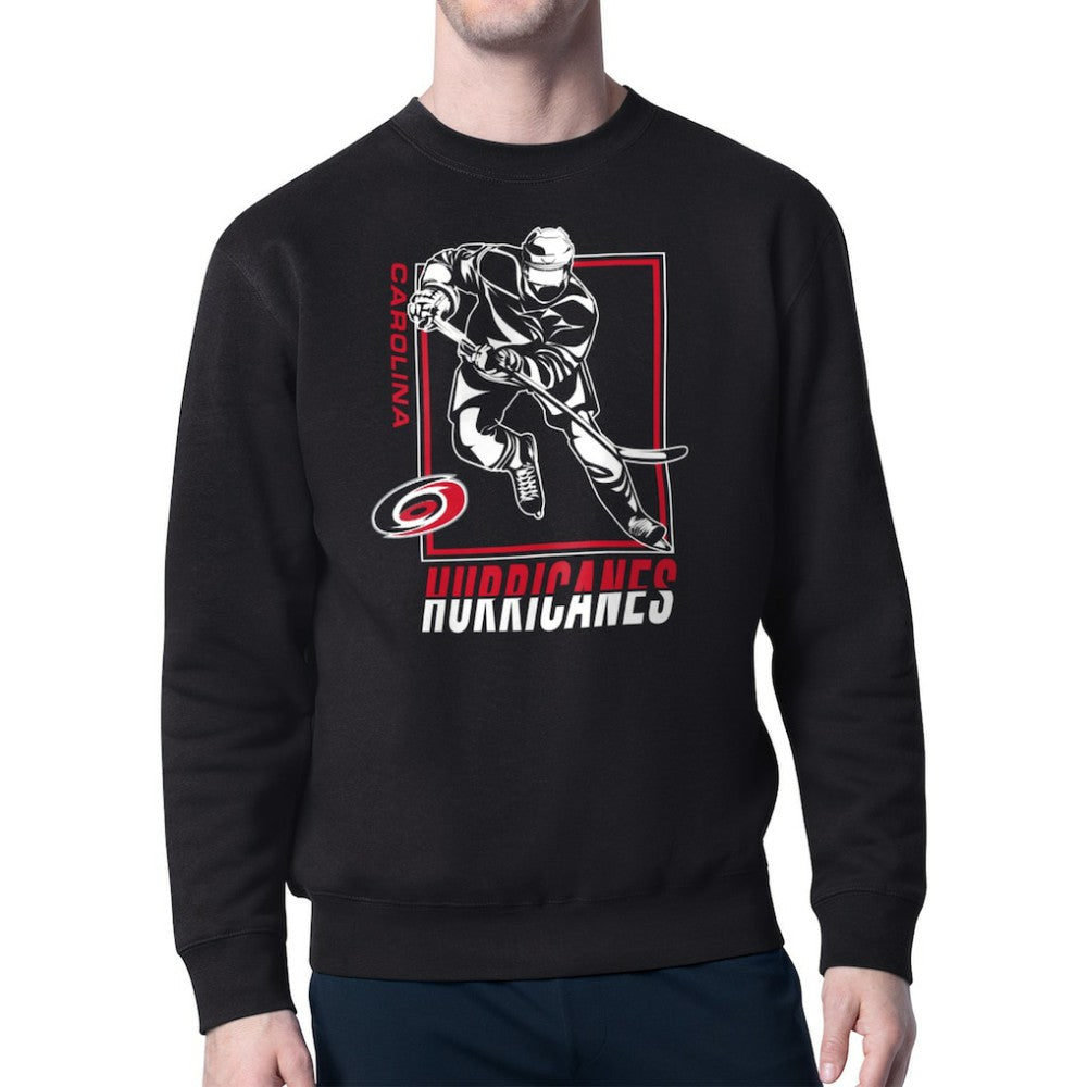 NHL Carolina Hurricanes Starter Player Grid Fleece Pullover Sweatshirt
