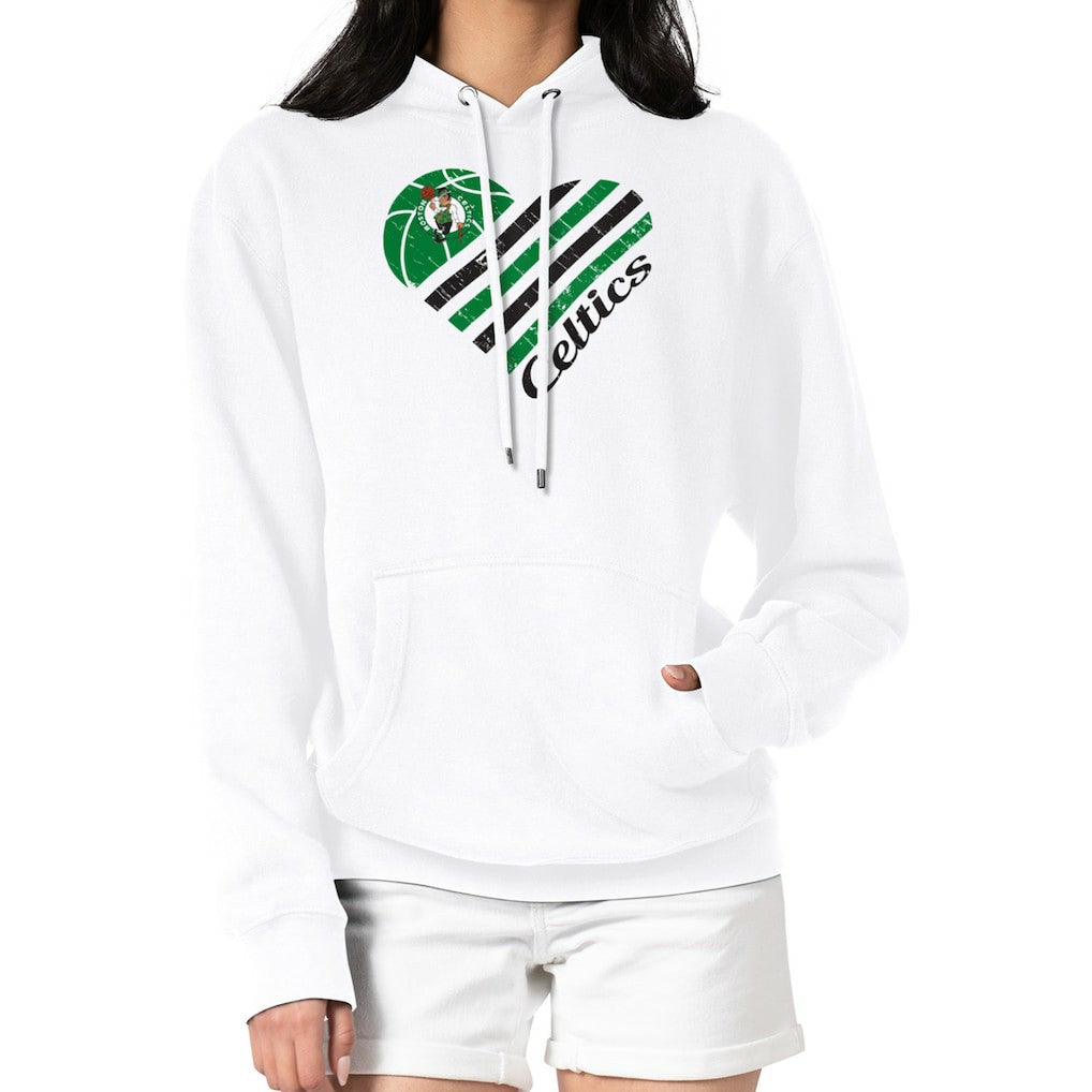 Boston Celtics G-III 4Her by Carl Banks Women's Heart Pullover Hoodie - White sale