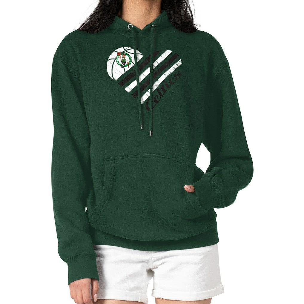 Boston Celtics G-III 4Her by Carl Banks Women's Heart Pullover Hoodie - Green shop