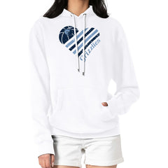 Memphis Grizzlies G-III 4Her by Carl Banks Women's Heart Pullover Hoodie - White outlet