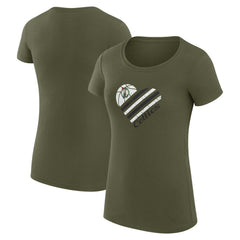 Boston Celtics G-III 4Her by Carl Banks Women's Super-Slim Fit Lightweight Heart T-Shirt