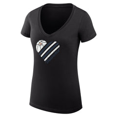 Oklahoma City Thunder G-III 4Her by Carl Banks Women's Super-Slim Fit Lightweight Heart V-Neck T-Shirt