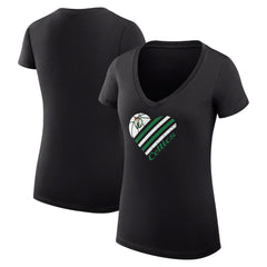 Boston Celtics G-III 4Her by Carl Banks Women's Super-Slim Fit Lightweight Heart V-Neck T-Shirt