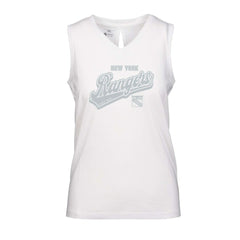 NHL New York Rangers Levelwear Women's Paisley Sweep V-Neck Tank Top
