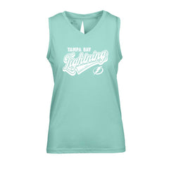 NHL Tampa Bay Lightning Levelwear Women's Paisley Sweep V-Neck Tank Top