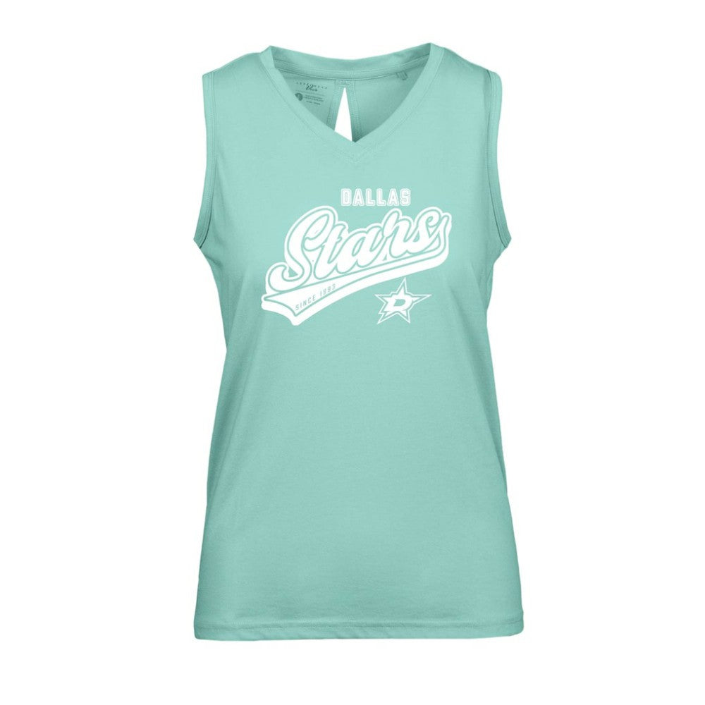NHL Dallas Stars Levelwear Women's Paisley Sweep V-Neck Tank Top