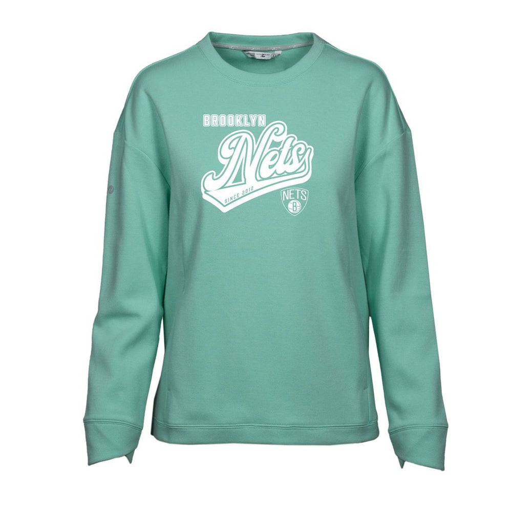 Brooklyn Nets Levelwear Women's Fiona Sweep Pullover Sweatshirt