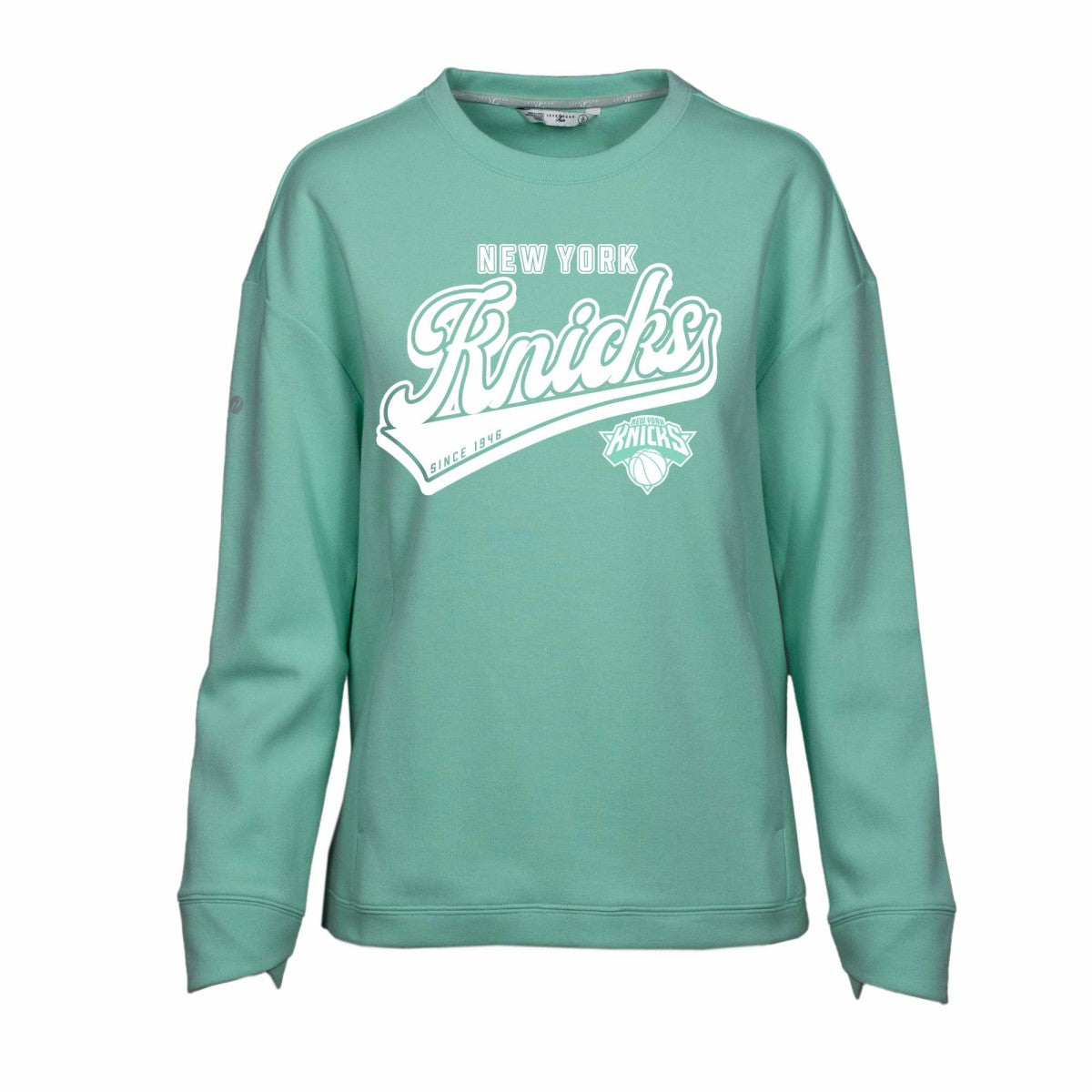 New York Knicks Levelwear Women's Fiona Sweep Pullover Sweatshirt