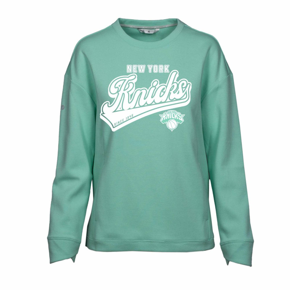 New York Knicks Levelwear Women's Fiona Sweep Pullover Sweatshirt