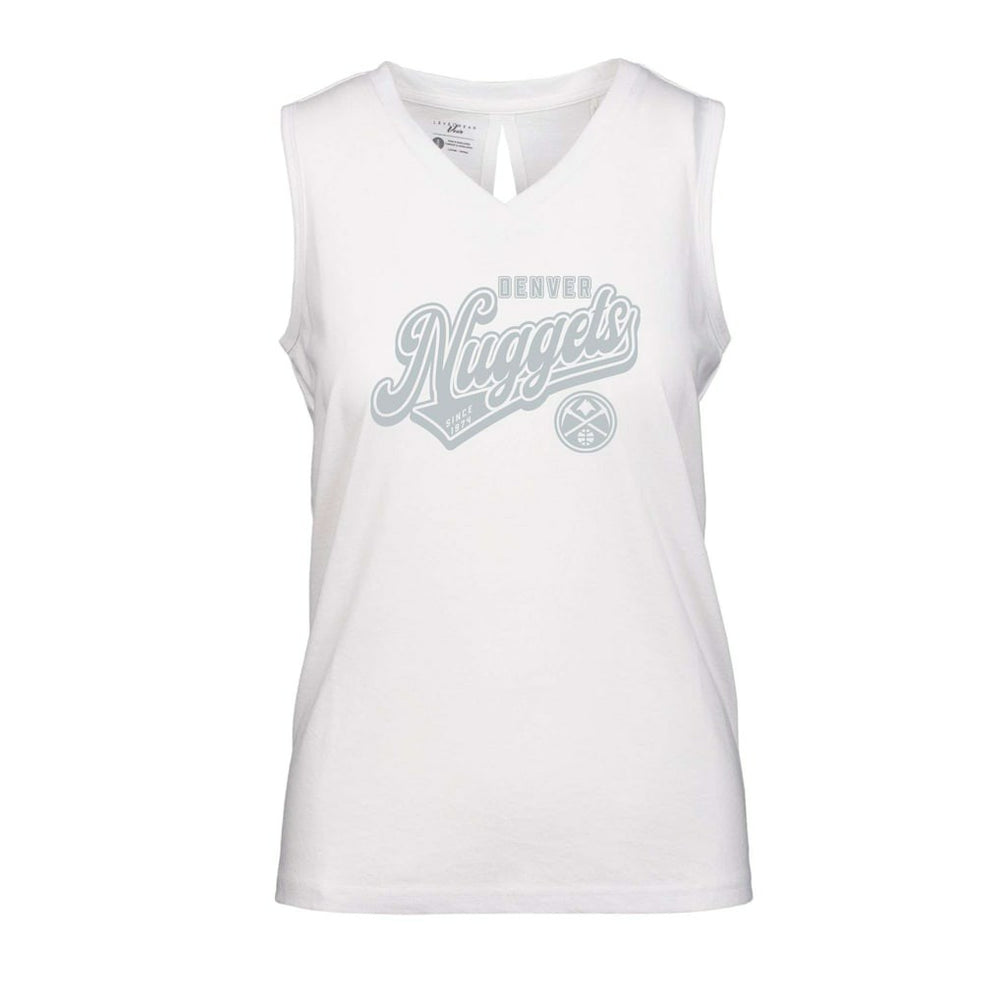 Denver Nuggets Levelwear Women's Paisley Sweep V-Neck Tank Top sale