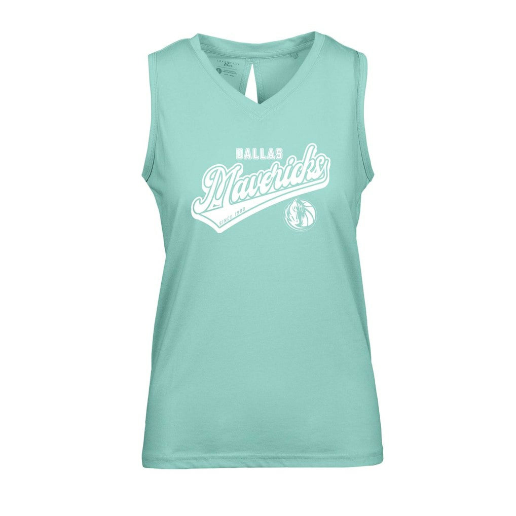 Dallas Mavericks Levelwear Women's Paisley Sweep V-Neck Tank Top sale