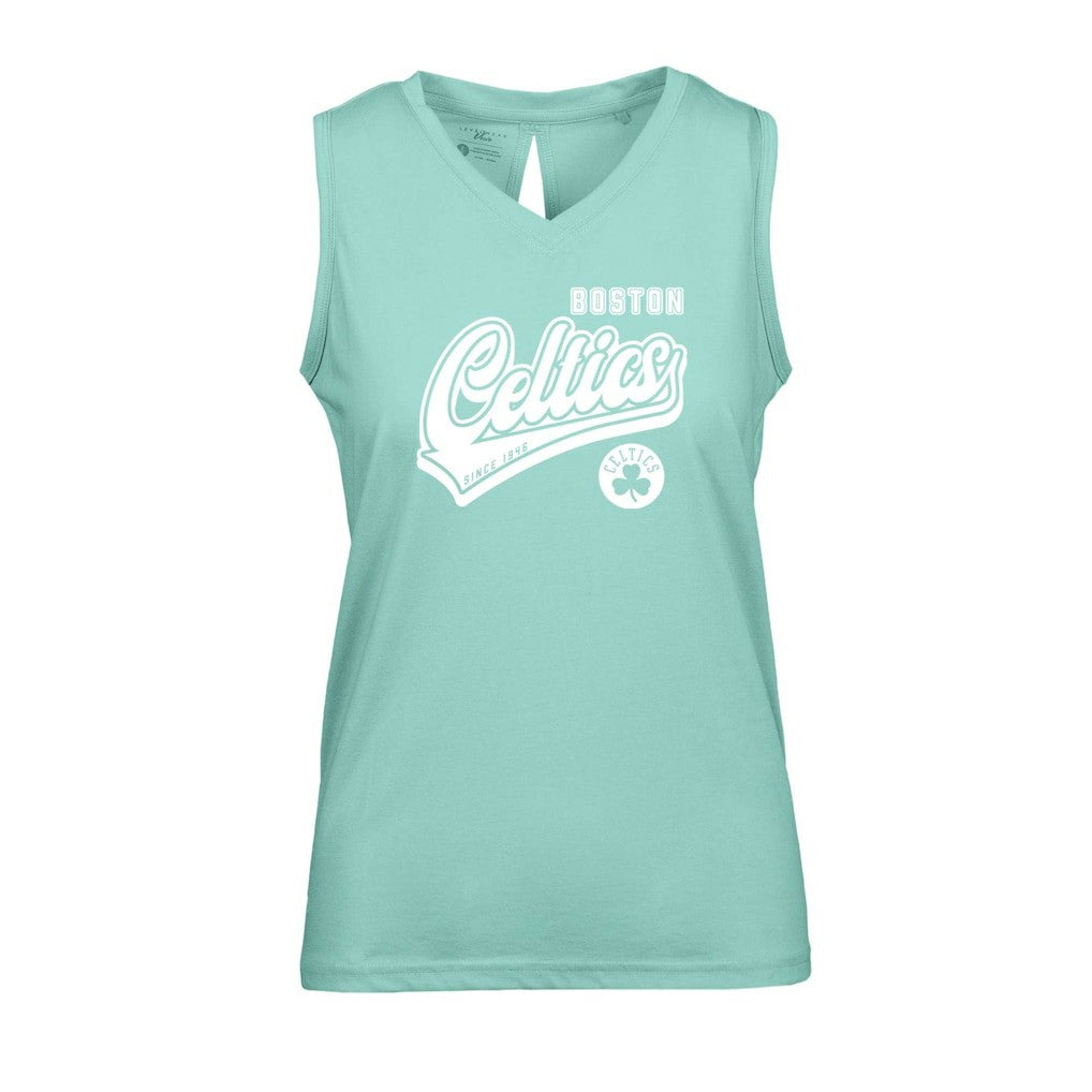 Boston Celtics Levelwear Women's Paisley Sweep V-Neck Tank Top