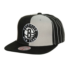 Mitchell & Ness Brooklyn Nets What The Pinstripe Snapback Hat