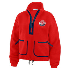 NHL Washington Capitals WEAR by Erin Andrews Women's Polar Fleece Half-Zip Jacket