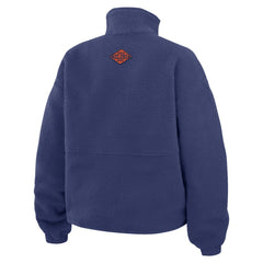 NHL Edmonton Oilers WEAR by Erin Andrews Women's Polar Fleece Half-Zip Jacket