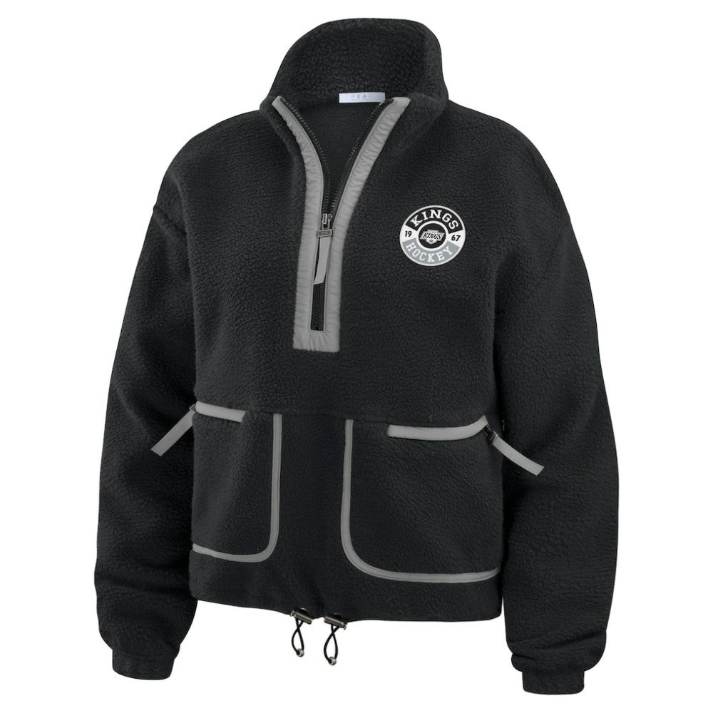 NHL Los Angeles Kings WEAR by Erin Andrews Women's Polar Fleece Half-Zip Jacket