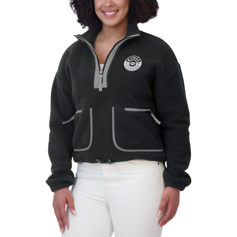 NHL Los Angeles Kings WEAR by Erin Andrews Women's Polar Fleece Half-Zip Jacket
