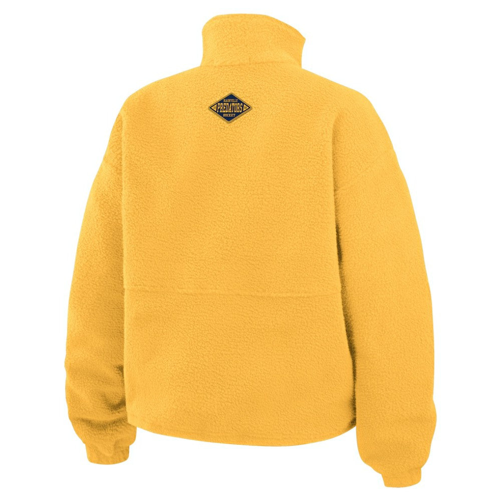 NHL Nashville Predators WEAR by Erin Andrews Women's Polar Fleece Half-Zip Jacket