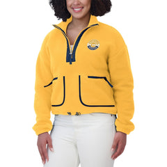 NHL Nashville Predators WEAR by Erin Andrews Women's Polar Fleece Half-Zip Jacket