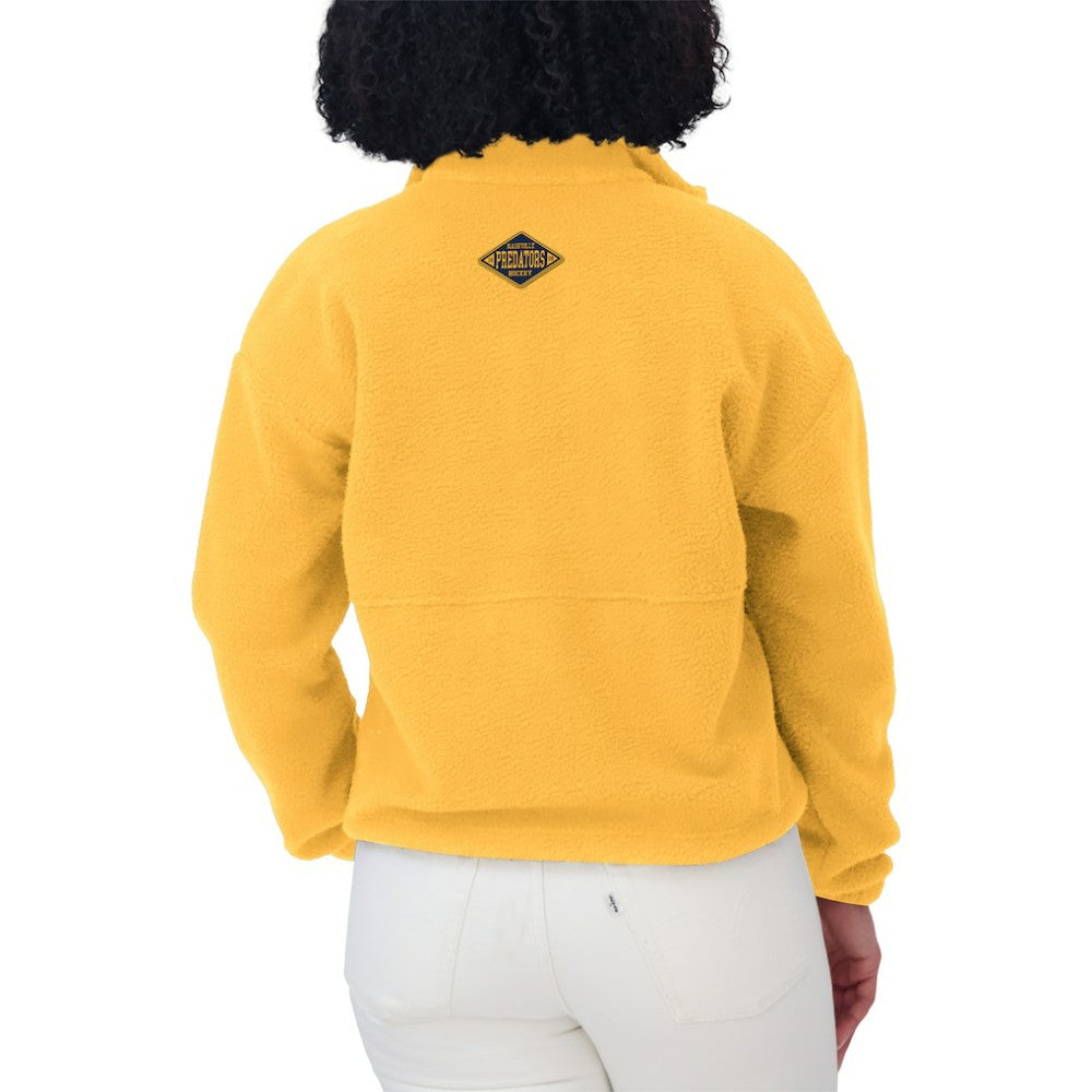 NHL Nashville Predators WEAR by Erin Andrews Women's Polar Fleece Half-Zip Jacket