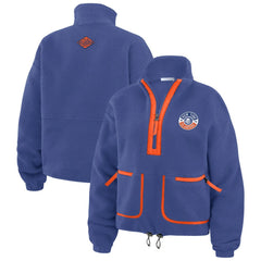 NHL New York Islanders WEAR by Erin Andrews Women's Polar Fleece Half-Zip Jacket
