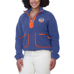 NHL New York Islanders WEAR by Erin Andrews Women's Polar Fleece Half-Zip Jacket