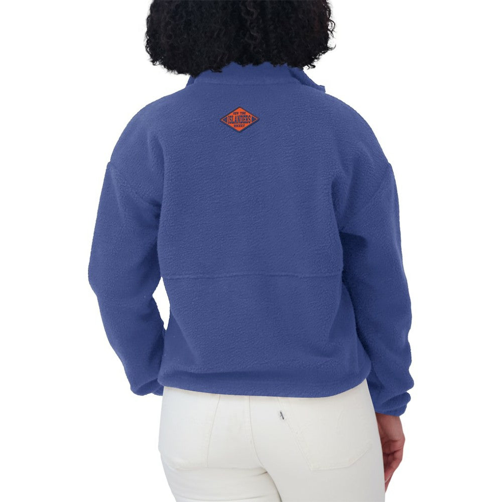 NHL New York Islanders WEAR by Erin Andrews Women's Polar Fleece Half-Zip Jacket