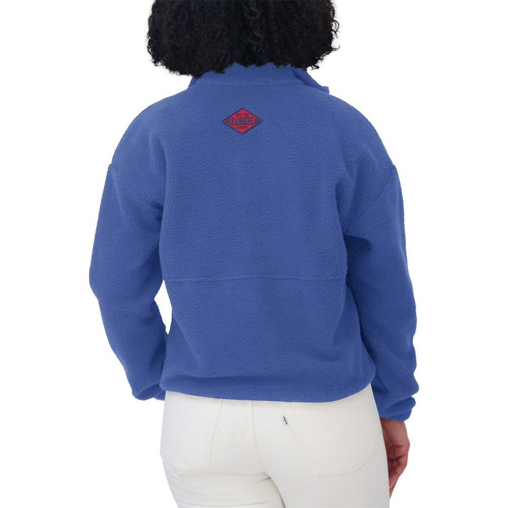NHL New York Rangers WEAR by Erin Andrews Women's Polar Fleece Half-Zip Jacket