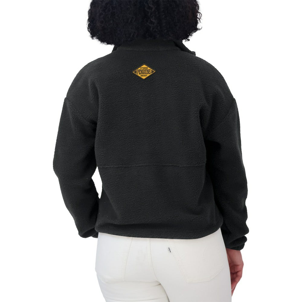 NHL Pittsburgh Penguins WEAR by Erin Andrews Women's Polar Fleece Half-Zip Jacket