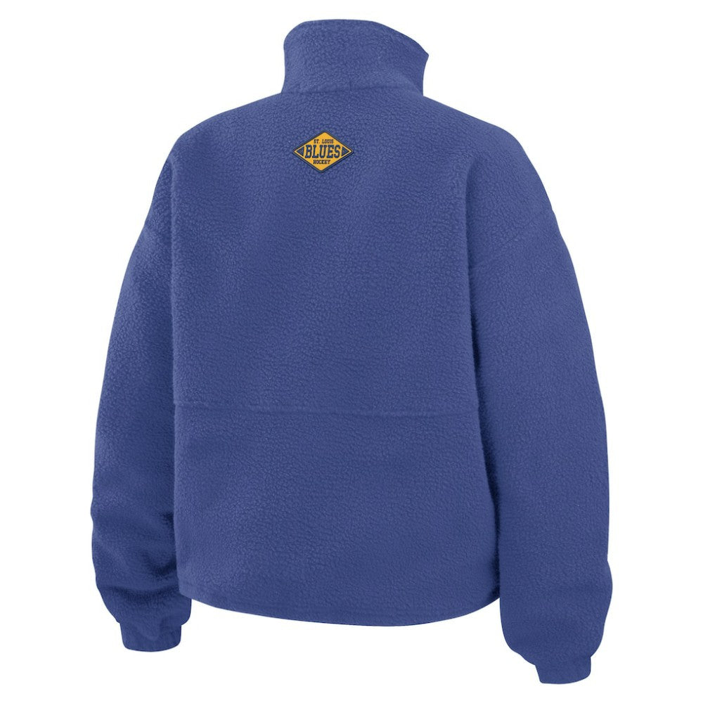 NHL St. Louis Blues WEAR by Erin Andrews Women's Polar Fleece Half-Zip Jacket